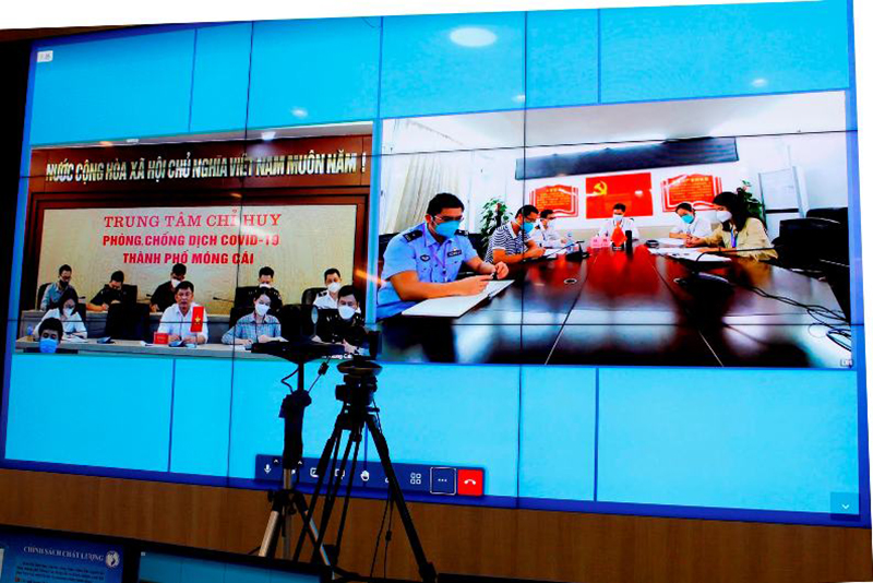 Hội đàm trực tuyến thúc đẩy thông quan hàng hóa qua cửa khẩu